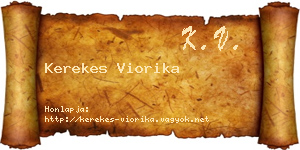 Kerekes Viorika névjegykártya